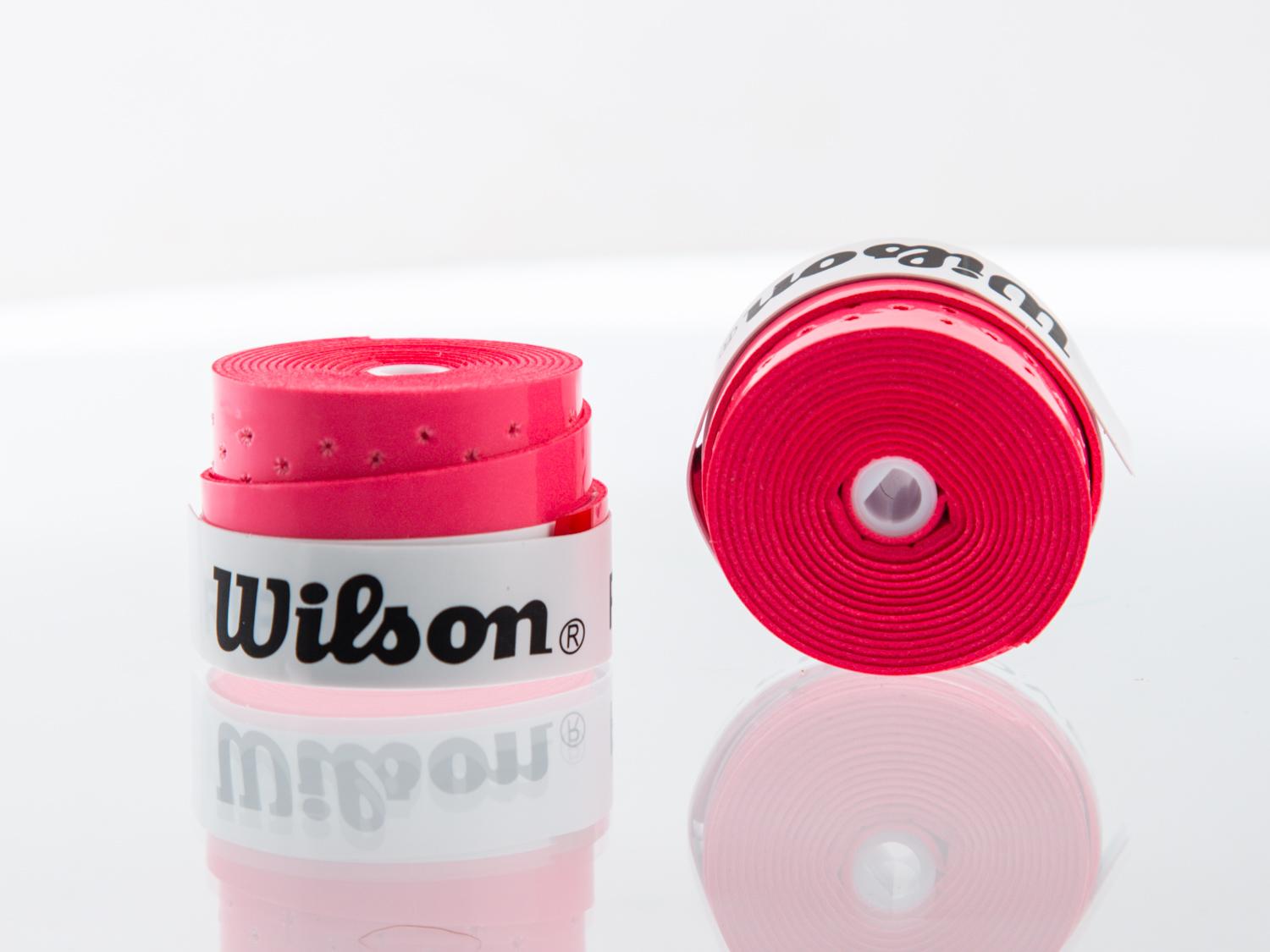 Overgrip Wilson Sticky Perforat Mâner de Tenis roz