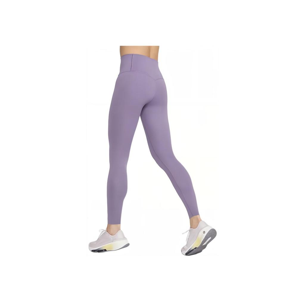 Nike Atmungsaktive High-Waist Neun-Punkt Sportleggings Damen Leggings Lila DQ6016509