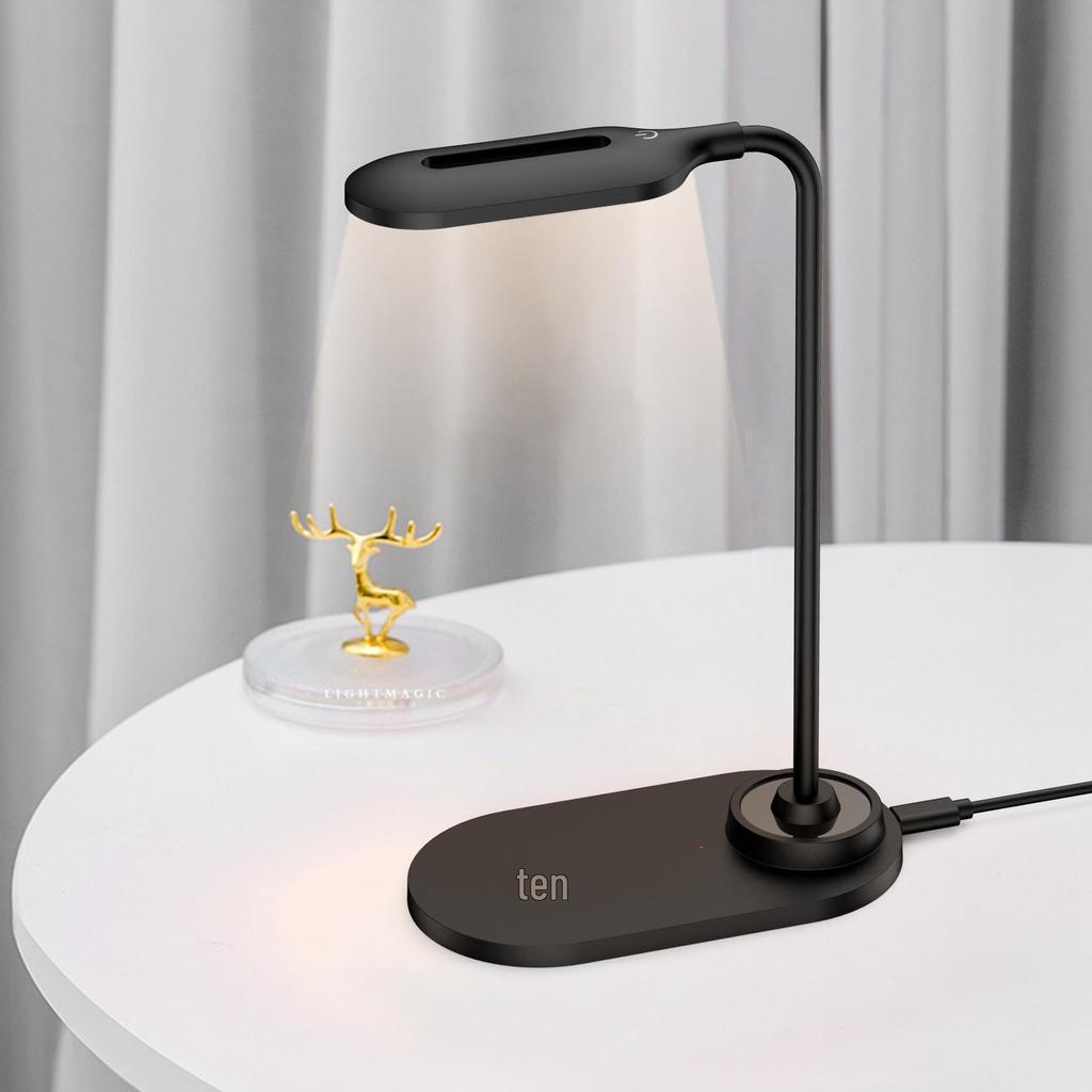 15W Wireless Charging Desk Lamp with Eye Protection and Night Light