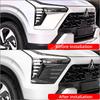For Mitsubishi Xforce Outlander Sport 2025 2026 Exterior ABS Black Front  Bumper Fender Foglamp  Rear Fog Light  Eyebrow Cover