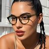 New Black Round Computer Glasses Frame Women Men Anti Blue Light Circular Eyewear Blocking Optical Spectacle Eyeglasses