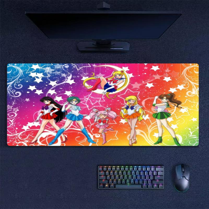 Magic Saylor Girls Color Mouse Pad Large Gaming Table Cushion Non-slip Laptop Tablet Big Mousepad XXL Mat Mini PC Playmat With Lock edge