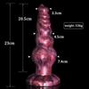 Labyrinth Silicone Dog Knot Dildo Anal Dilator Fun  Masturbation Non Vibrating Butt Plugs