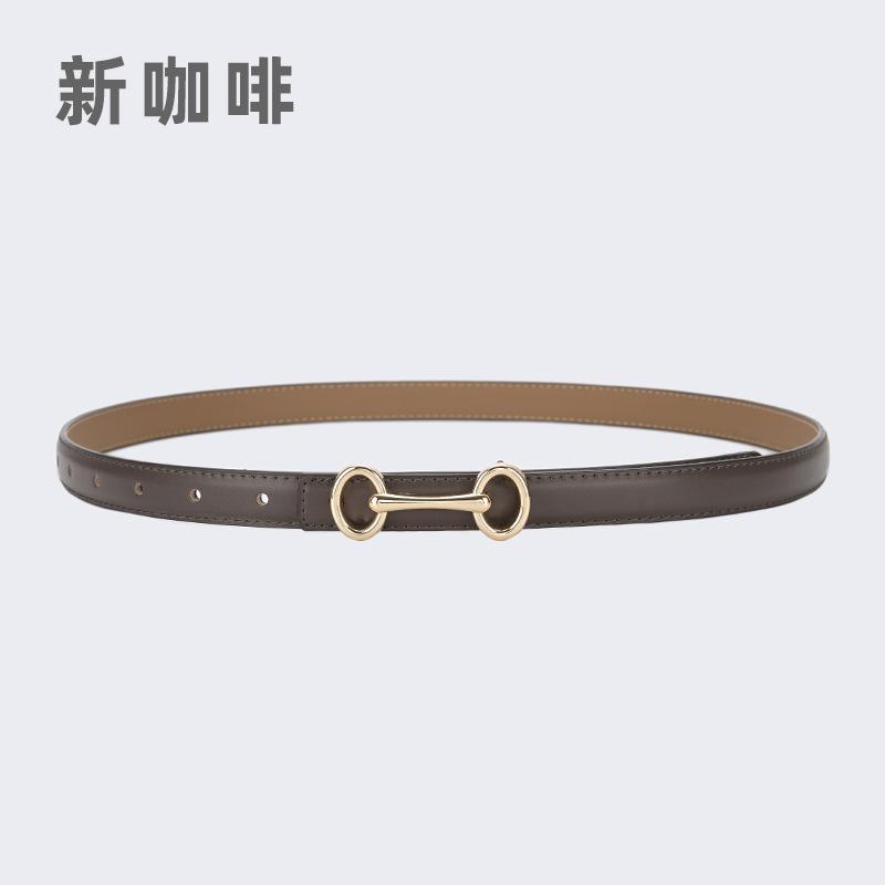 Four Seasons Available New Leather Belt Women'S Simple Fashion Versatile Belt Women'S Jeans Western Pants Paired With Pants Belt