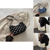 Chic Commuter Crescent Bag Stylish Canvas Crossbody Purse For Trendy Women