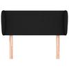 VidaXL Headboard with Ears Black 83x23x78-88 Cm Fabric3116840