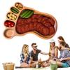 Dřevěná deska na sýr Charcuterie deska Servírovací podnos na předkrmy ve tvaru zvířat pro sýry, svačiny, ovoce