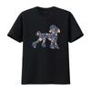 Poodle Floral T Shirt Cute Toy Dog Miniture For Mums Pretty Walking Top Vintage Washed Streetwear Slightly Comfortable Casual