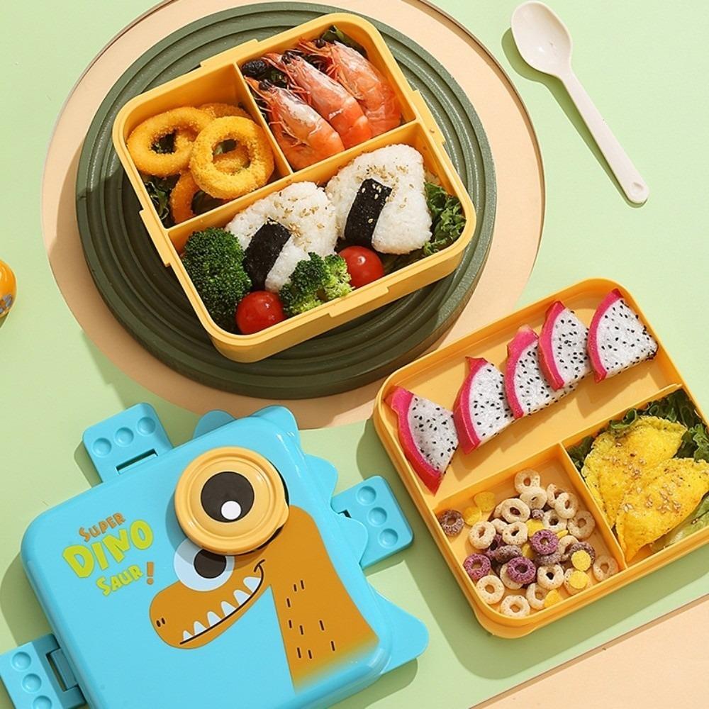 1660ml Capacity Microwaveable Lunch Box Cartoon Picnic Box  Outdoor Activities