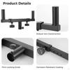 Speaker Stand Holder Easy To Assemble Space Saving Double Pole Mount