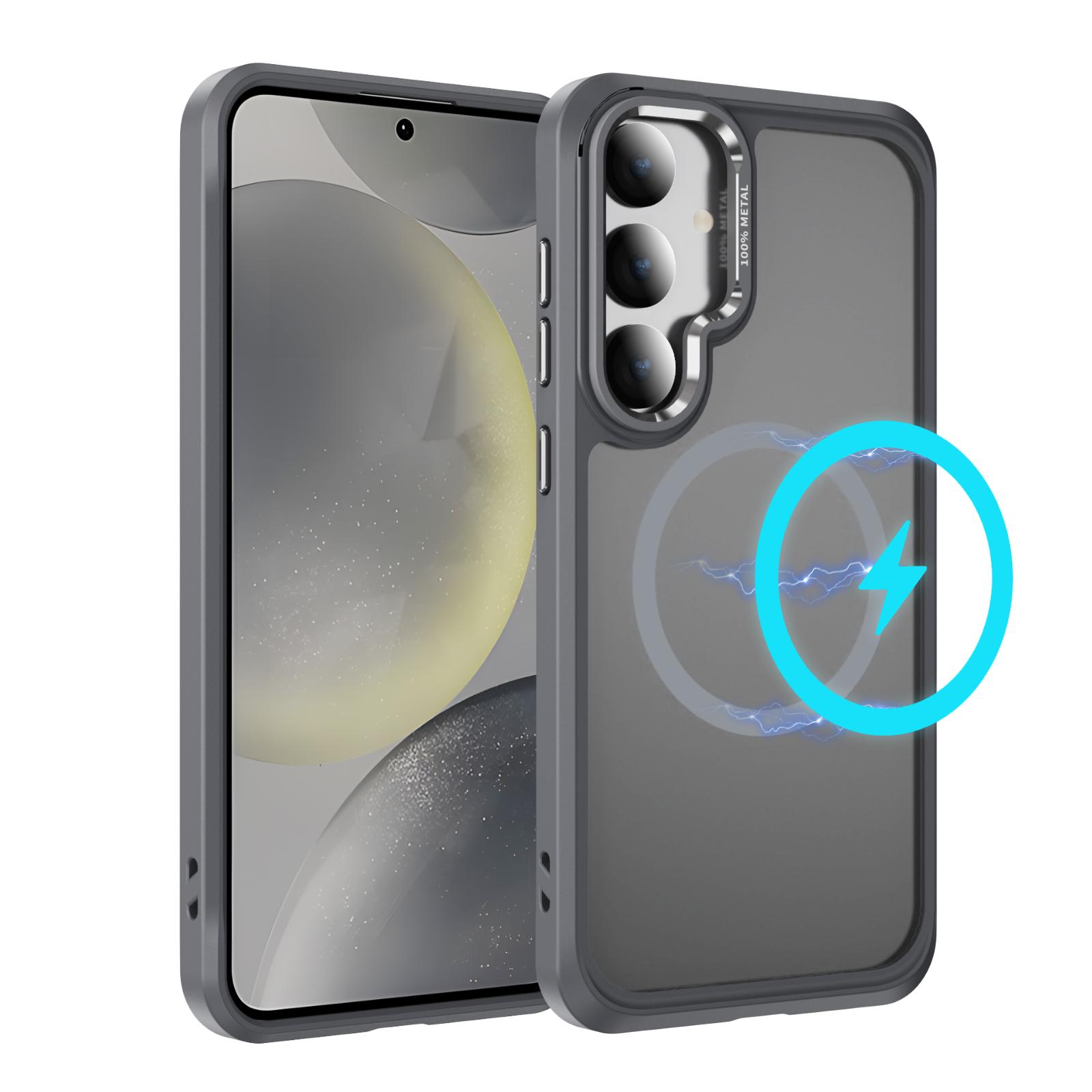 

Business Shockproof Armor Magnetic Case for Samsung Galaxy S26 S25 S24 S23 Ultra Plus Wireless Charging Hard Matte Phone Cover Galaxy S26 Ultra