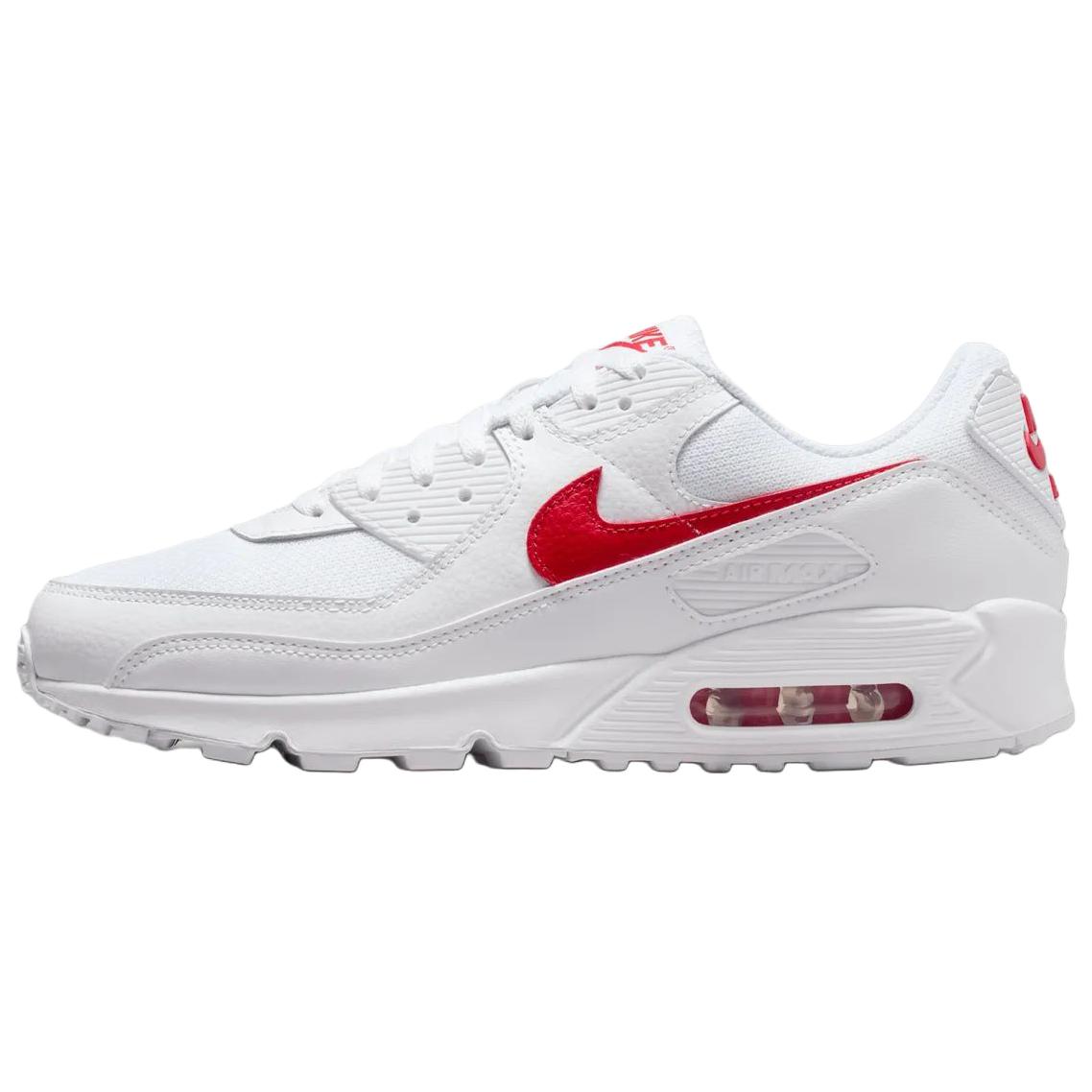 Nike Air Max 90 White University Red Unisex Sneakers DM0029-120 47.5