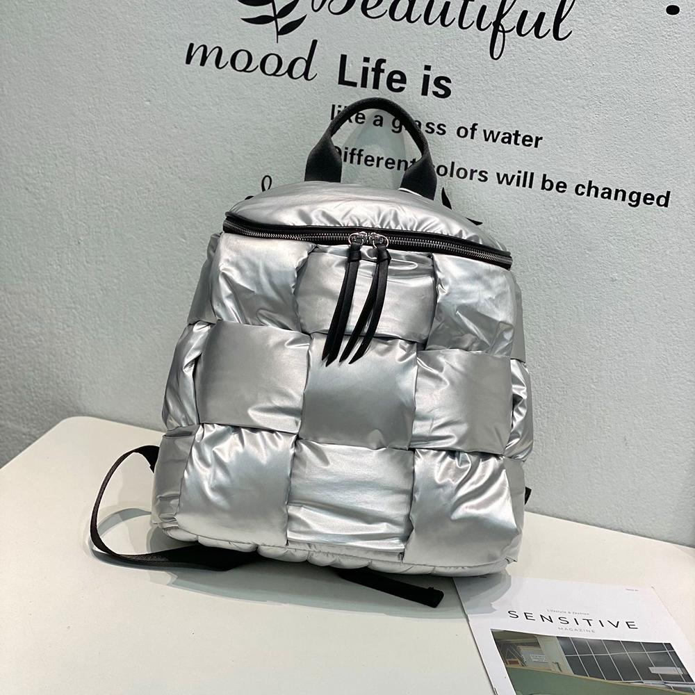 Женские повседневные рюкзаки, рюкзак для компьютера, осень-зима, стиль корейской моды, космический хлопок, однотонная школьная сумка серый