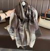 Silk Wool Scarf Shawls and Wraps for Women Foulard Headkerchief Luxury Brand Hijab New Lady Pashmina Scarves Bandana Poncho