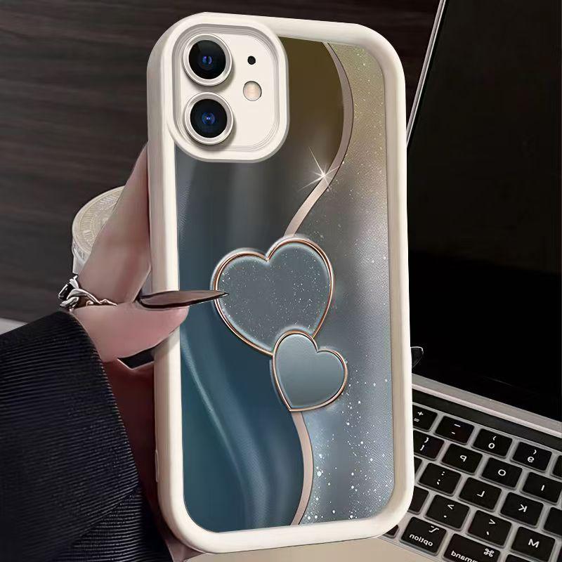 Gilded Heart Phone Case for Apple iPhone 14 Pro, 15 Pro, and 16 Pro; Fits 17 Air.