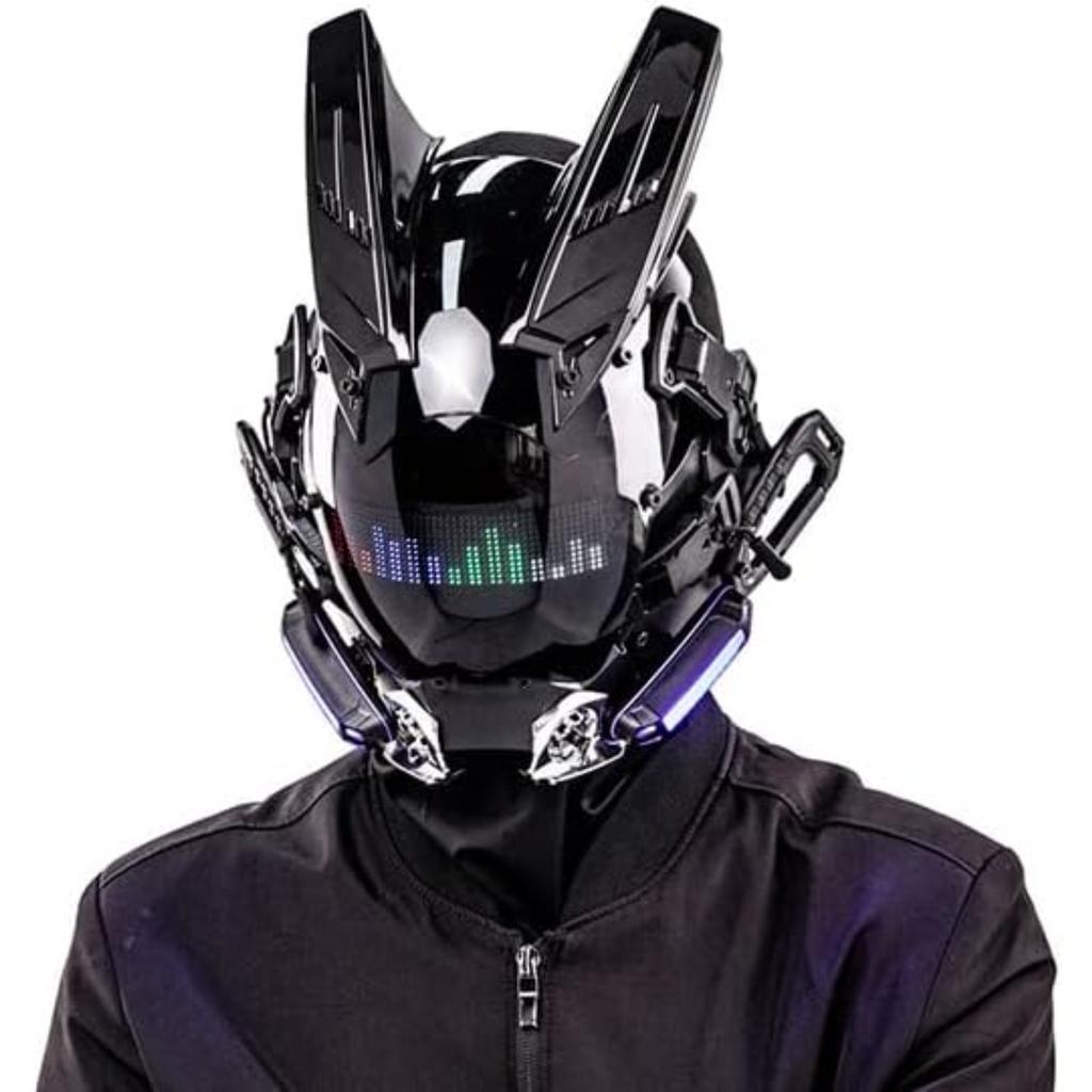 Punk Helmet Sci-Fi Gothic Mask for Cosplay Halloween Party Adults | Halloween Mask, Futuristic Mask, Tech Style Sci-Fi Helmet