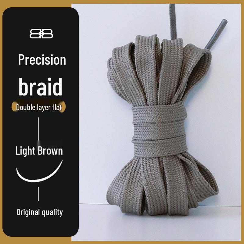 Mångsidiga platta skosnören för män och kvinnor - Original Svart, Vit, Färgglada, Rosa, Grå