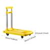 Collapsible Handcart, Foldable Trolley, Multi-Purpose, Stable with Wheels, Durable, for Picnic,