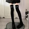 Cute Printed Socks Long Tube Knee Socks Jk Thigh Socks Japanese Two-Dimensional Black Stockings High Tube Socks