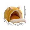 Kitten Bed Dome Shape Winter Pet Hideaway Foldable Pet Cat House For Animal Kittens Indoor Bedroom Balcony Apartment Home