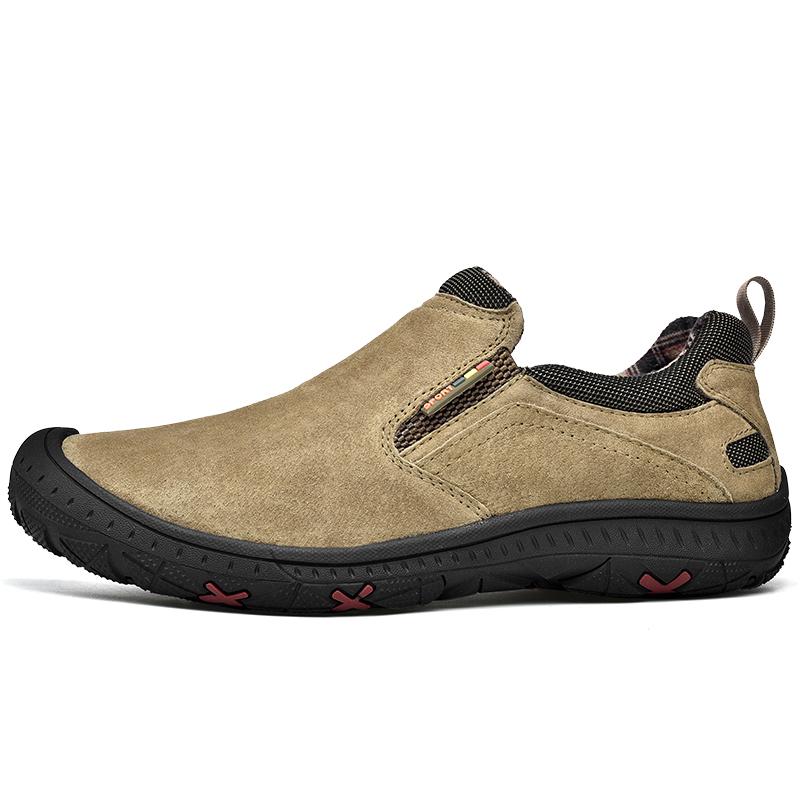 Genuine Leather Men Hiking Shoes Outdoor Trekking Walking Shoes Men Footwear