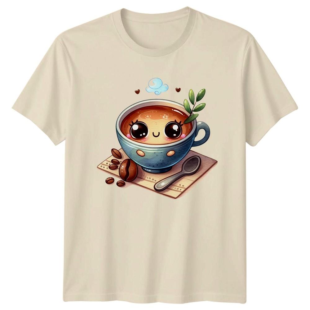 Cute Kawaii Coffee Cup Character TShirt Cute Beverage Coffee Lover Gift