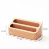 1pcs Solid Wood Creative Business Card Box Desktop Front Desk Wooden Business Card Holder Table Card Rack