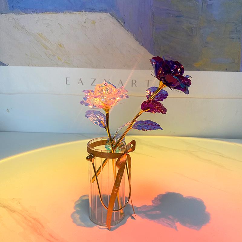 24k Gold Colored Rose for Valentine's, Mother's Day, and More: Perfect Gift for Any Occasion
