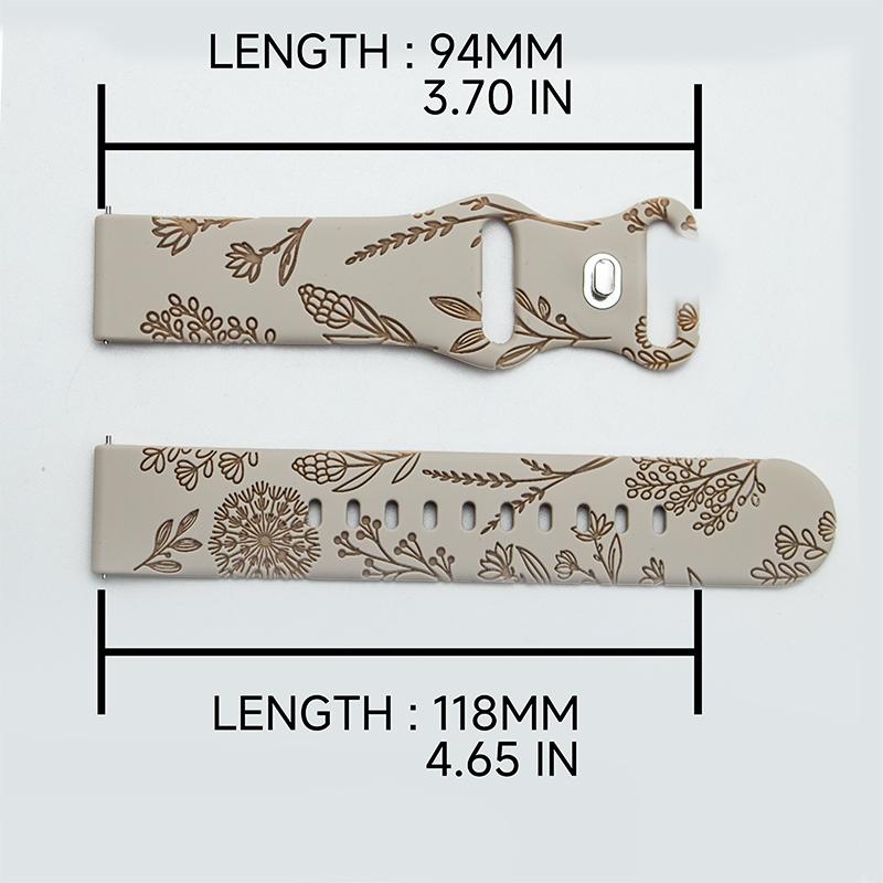 Silicone Strap For Samsung Galaxy Watch 4/5/6 20mm 44 45mm 5 Pro 40mm Two-Tone Dandelion Band for correa Galaxy Watch 7 classic