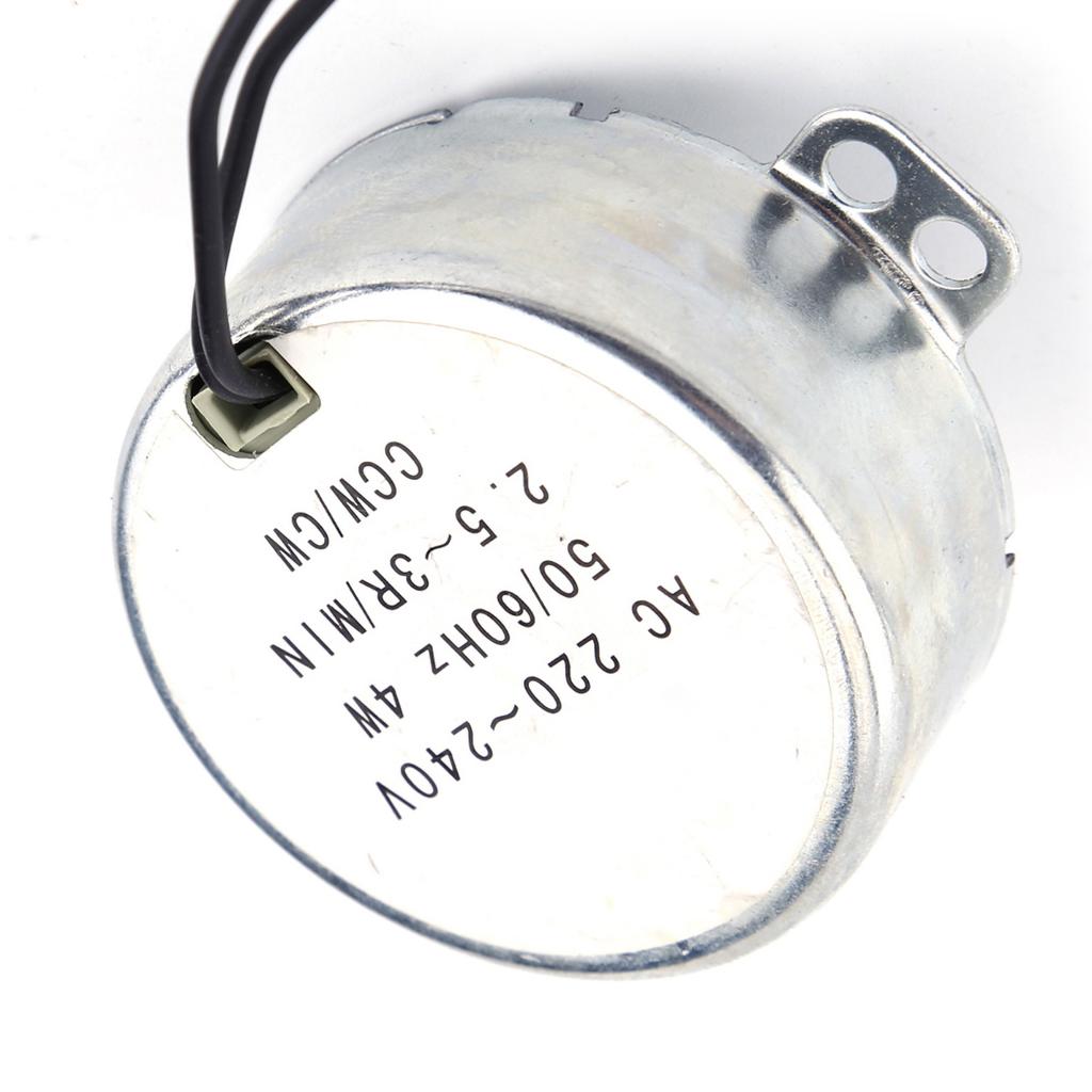 1pc 220 240V AC Synchronous Motor Geared Motor 4W CW CCW(2.5 3RPM)