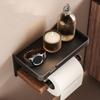 No Drill Toilet Paper Holder Wall Mounted Face Towel Tissue Boxes Tissue Paper Rack  Kitchen