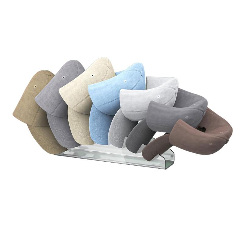 Hat Organizers for Baseball Caps Display Stand Space Saving Acrylic Hat Storgae Rack for Bedroom Closet Dresser Decors