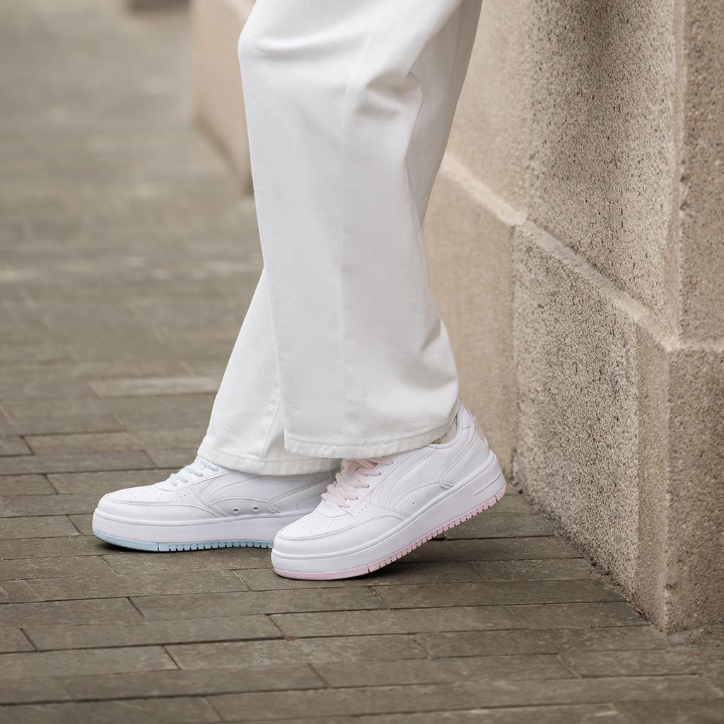 Li Ning x Disney Cheese Marie Cat, Fashion Versatile Shiro Shoes, Rebound Platform Height Increasing Comfortable AGCT382-7