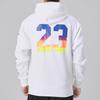 Jordan Logo Fleece Hooded Jacket Men Outerwear White CU9123-100