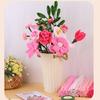 550Pcs Educational Plush Stems Bouquets for Handmade Art Craft Beginner Pipe Cleaners Flower Set for Wedding Decoration