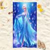 Princess Style Cartoon Printed Microfiber Beach Towel Soft Water Absorbent Bath Towel For Girls