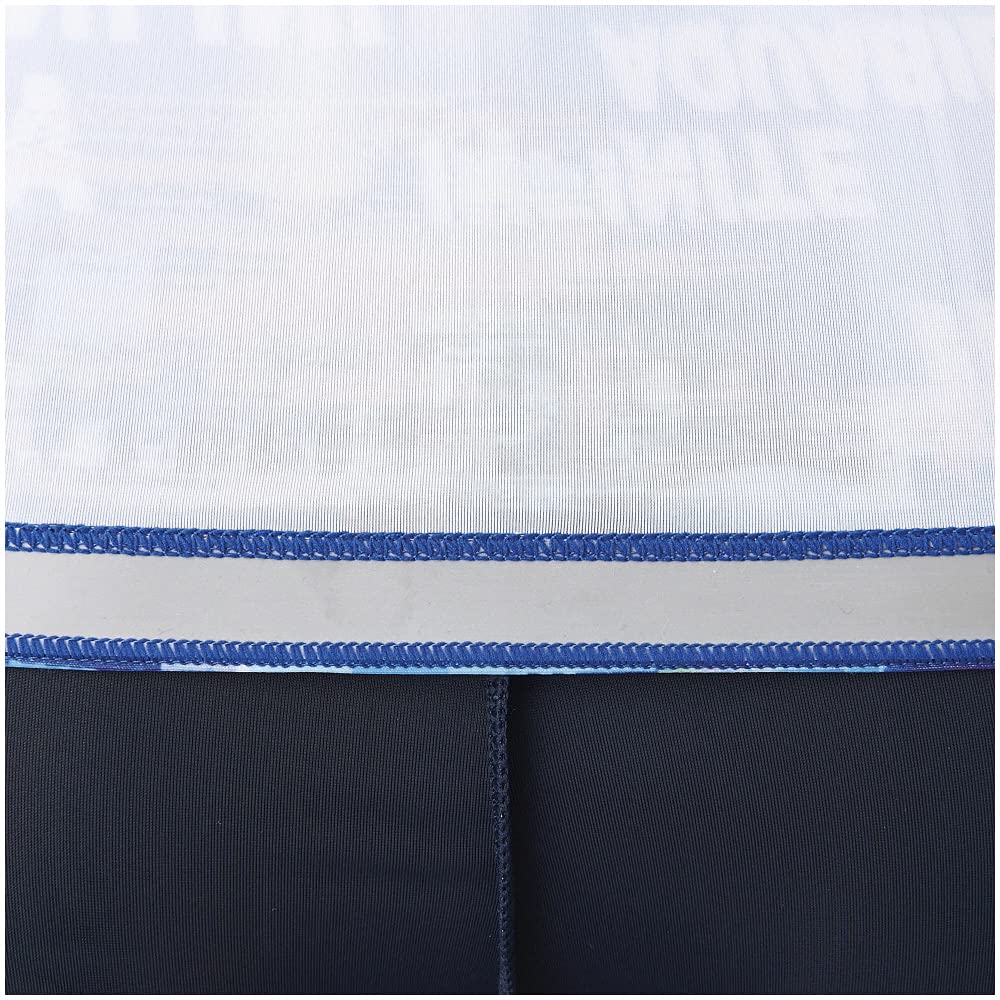 MIZUNO Fitness Gym Size 82 x Size L Women's Swimsuit, Swimwear, Use, 3.5-Length Separates, N2JG1841, (Navy Blue),