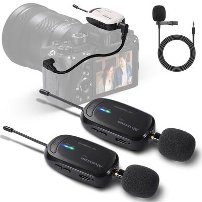 Micrófono inalámbrico Alvoxcon para cámara réflex con clip y micrófono externo para facilitar la instrucción en japonés TG320