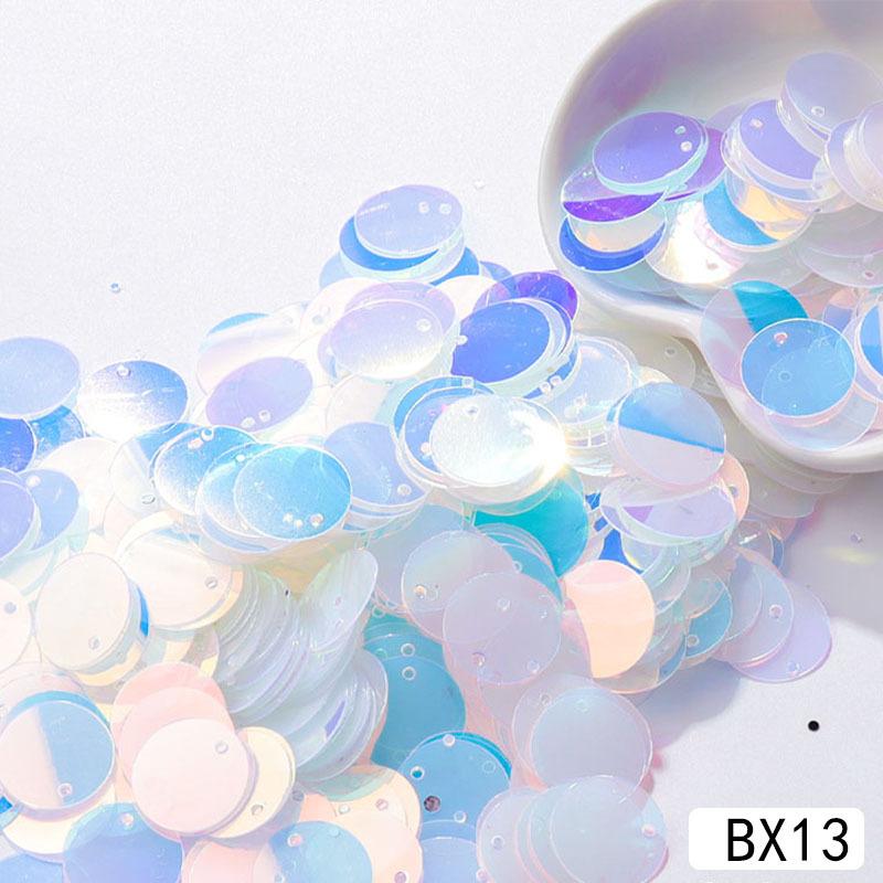 30mm Clear Flat Round Sequins Bulk Pack for Handmade Craft Projects Wedding Sewing Decoration