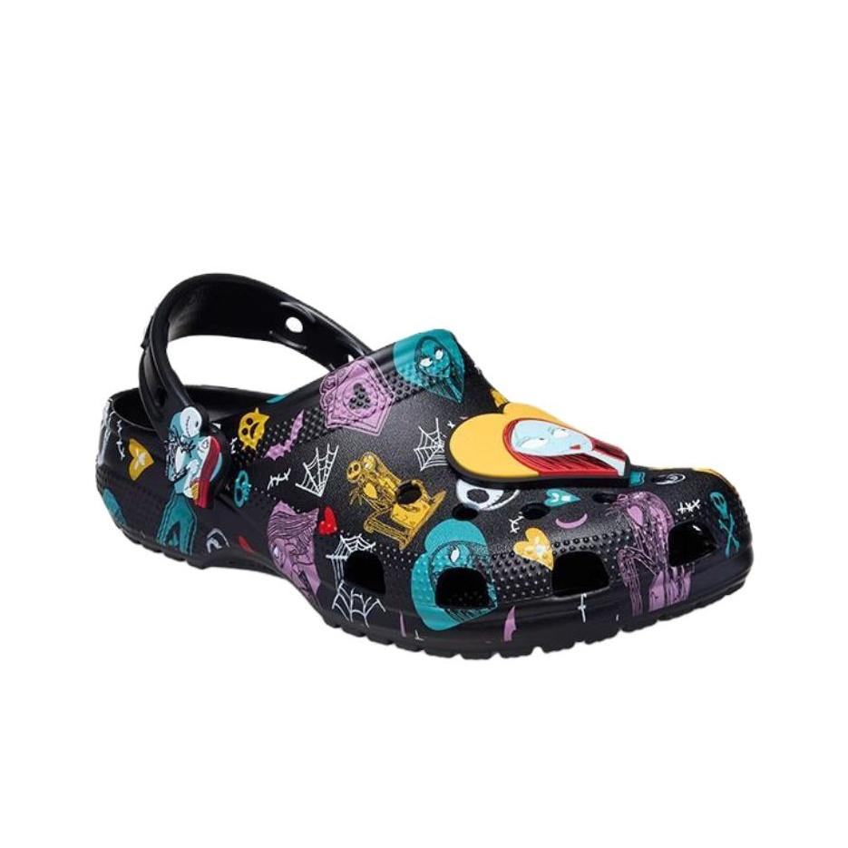Crocs Nightmare Before Christmas X Classic EVA Fashion Casual Clogs Unisex Clogs Black 211419-90H