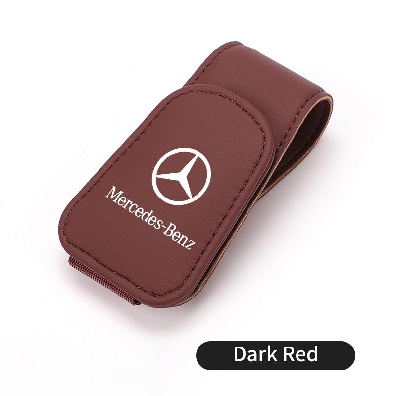 D6Magnetic Car Glasses Holder Sunshade Platep Card Ticket Clip For Mercedes Benz CLK GLC W212 C200 C300 W203 W204 W205 W169 W176