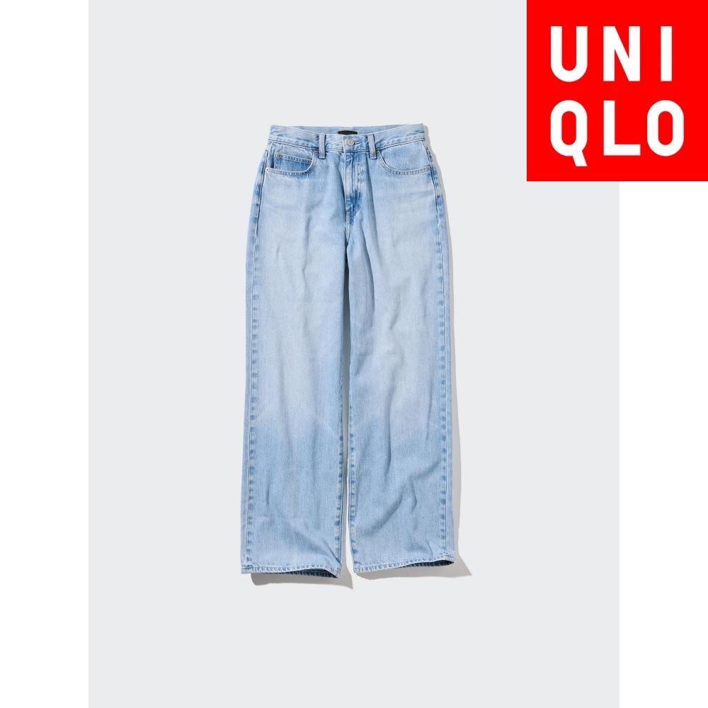 

UNIQLO JAPAN широкие прямые джинсы длинные