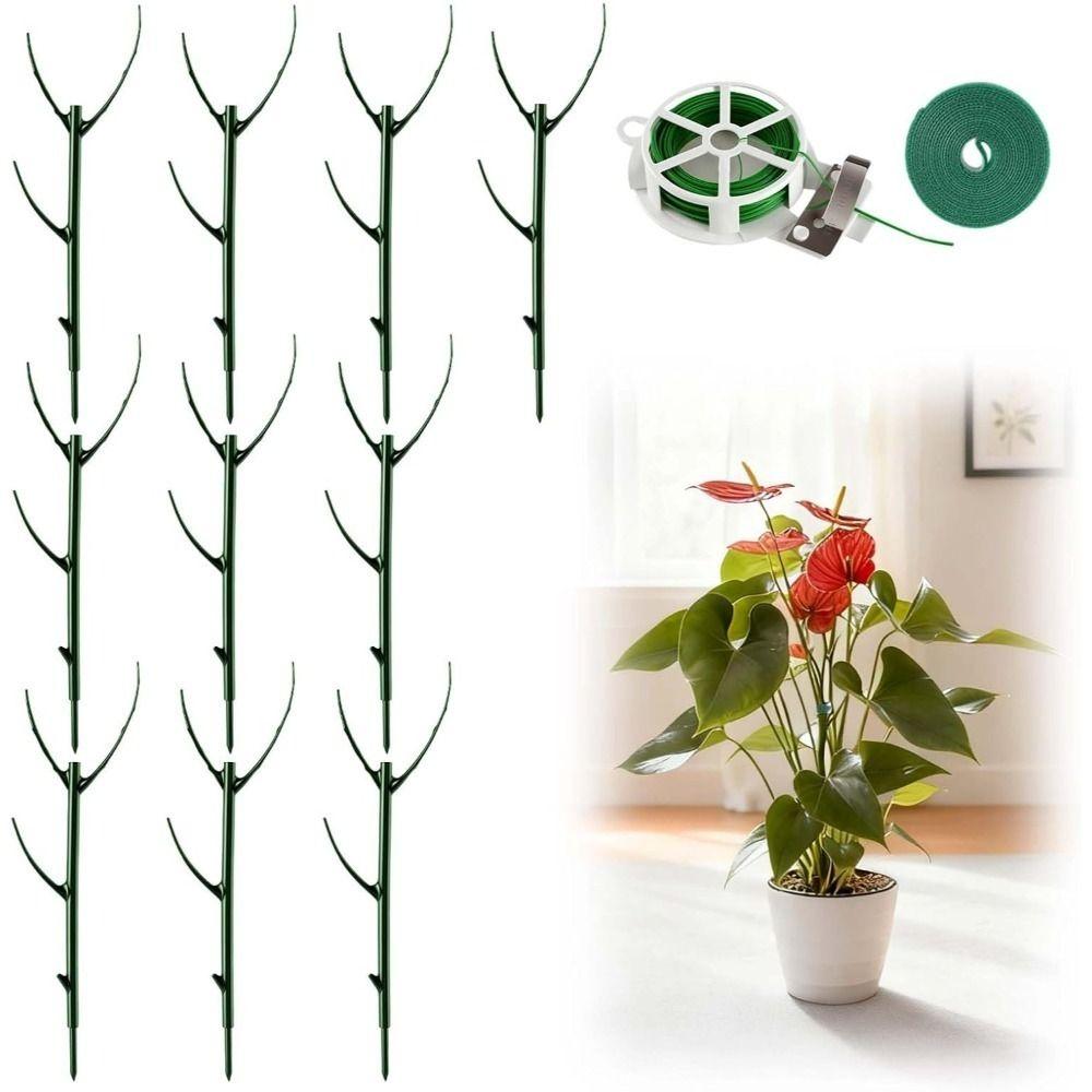 Plastic Climbing Vine Stake Flower Pot Trellis Garden Plant Stake Plant Support Pile  Greenhouse