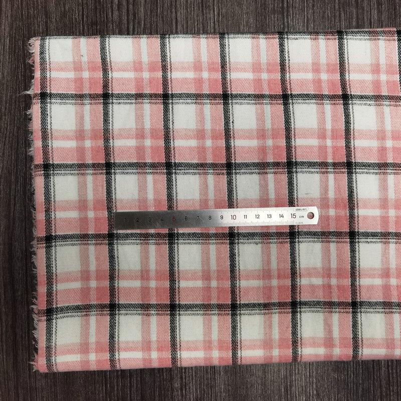 Nueva llegada: Tejido de Algodón Cepillado a Cuadros para Ropa Infantil y de Mujer - Tejido de Franela Jacquard Teñido en Hilo de Poliéster-Algodón.