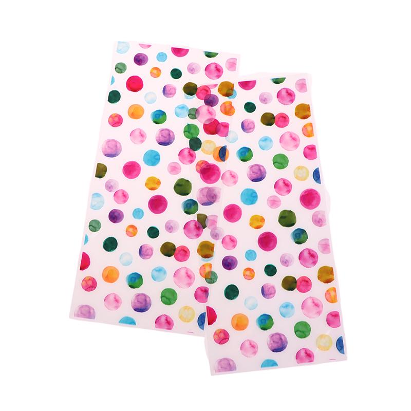 

25 шт. целлофановые пакеты с радужным рисунком в горошек для конфет, подарочные пакеты для детского душа, дня рождения, свадьбы, вечеринки