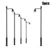 5Pcs Warm White Model Street Lights Layout Lamppost Railway Train Garden Playground Scenery LED Lamps Lighting 1:87 HO Scale LED