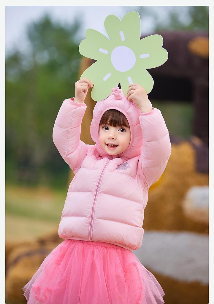 Cartoon Decoration: Down Jacket for Infants and Girls