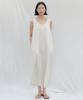 STEP AROUND Waffle Jersey Henley Sleeveless Dress_Cream