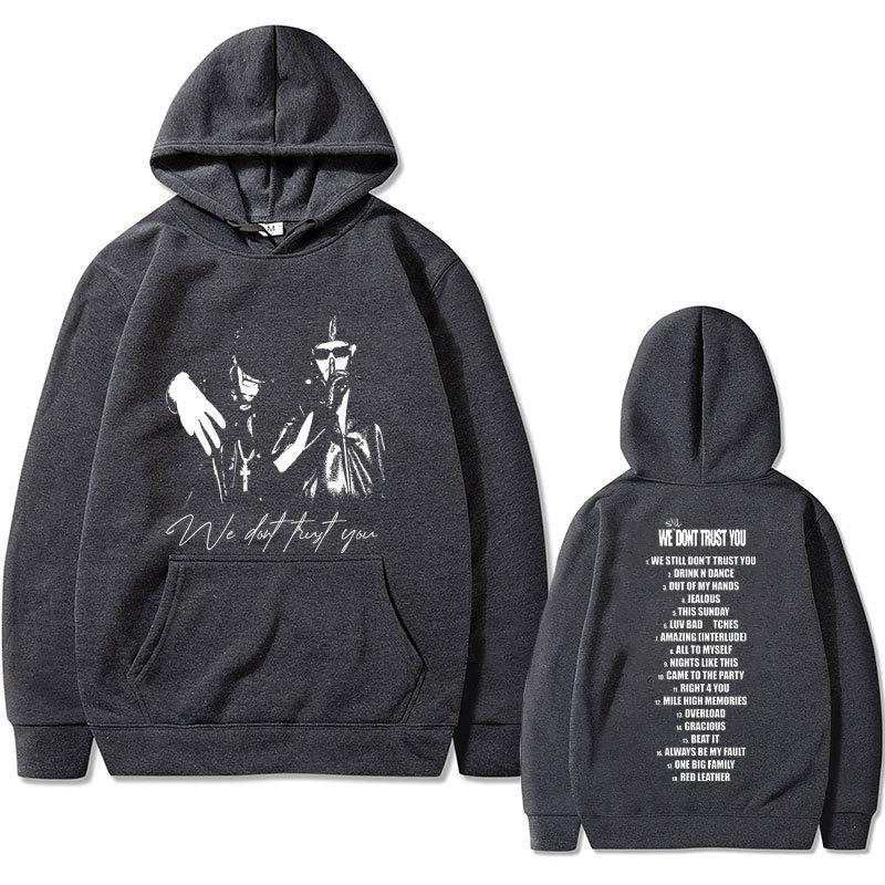 Rapper Metro Boomin and Future We Don't Trust Print Autumn Fleece Hoodie Regular Fit Long Sleeve Clothes Streetwear