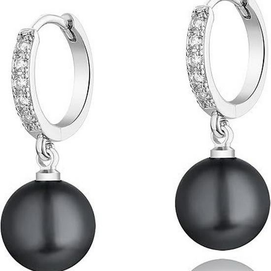 2024 Black Pearl Diamond Ear Cuffs: Elegant, Slimming, Versatile, High-End